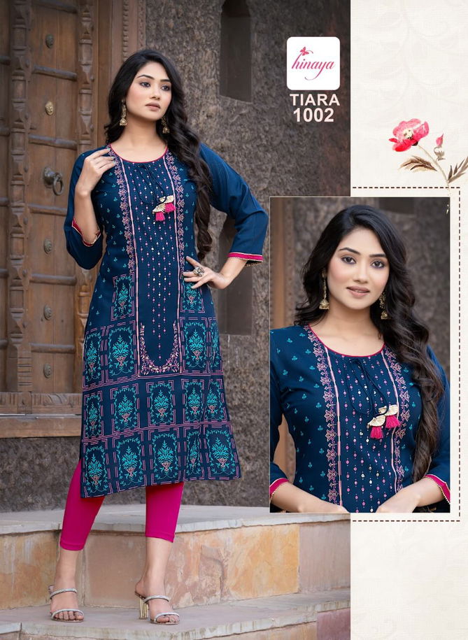 Hinaya Tiara 25 Ethnic Wear Wholesale Designer Kurtis Catalog
